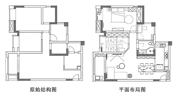 成都大晶裝飾86㎡小套三婚房裝修：生活不復(fù)雜 兩個(gè)人 一個(gè)家 簡(jiǎn)簡(jiǎn)單單